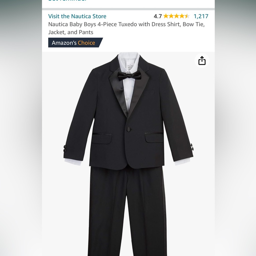 Toddler tux